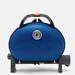 Портативный газовый гриль O-GRILL500 MT синий (в комплекте адаптер тип А) - с термометром, Цвет.: синий, Вес: 9.3 кг, фото 