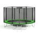 Батут Atlas Sport 404 см (13ft) BASIC с лестницей GREEN, Цвет.: зеленый, Диаметр батута: 404 см (13 ft), фото 
